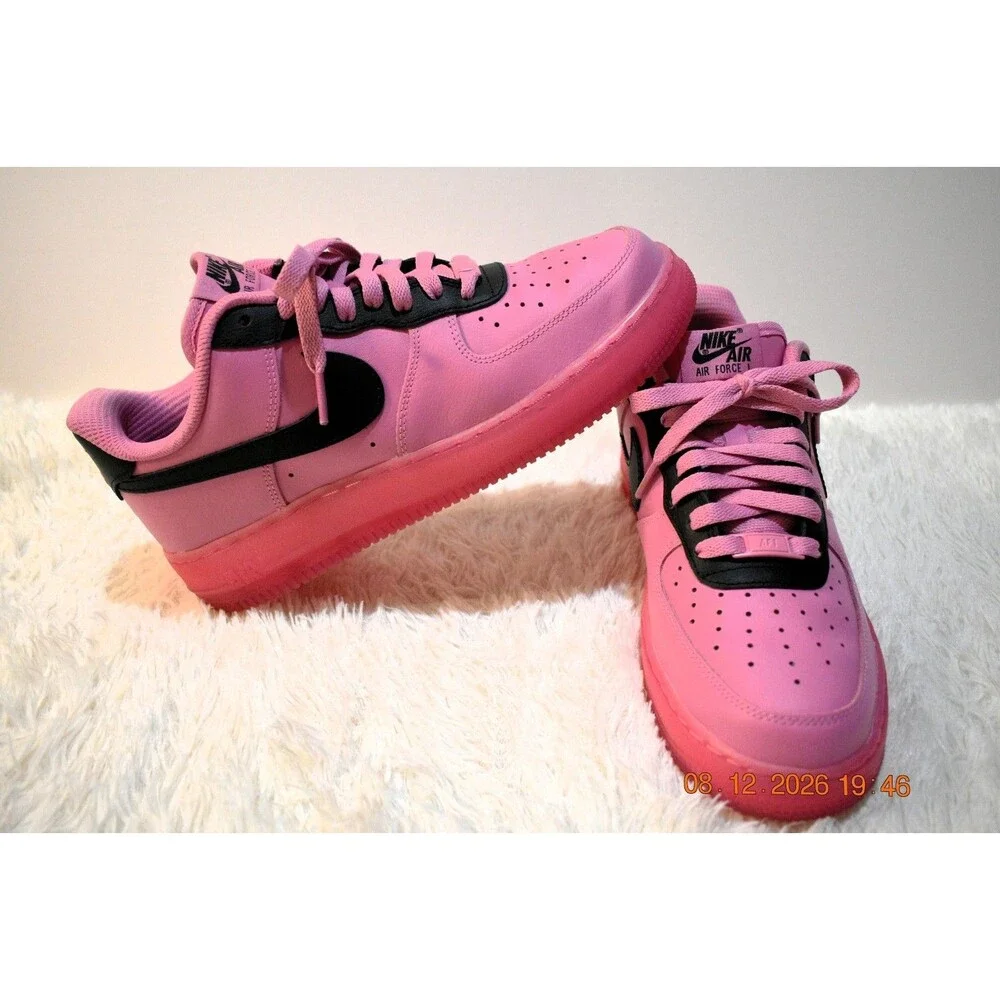 RARE Nike BY YOU ID AF 1 Women’s Size 8.5 BIG LUV Pink & Black (AQ3778-994)